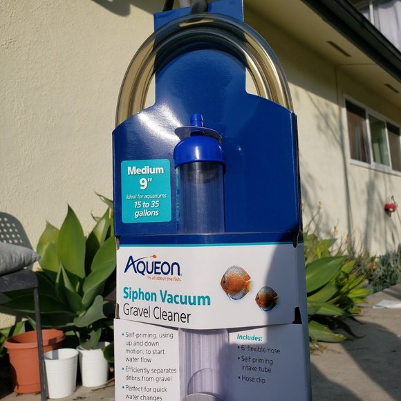 New 2 PACK Aqueon Aquarium Fish Tank Siphon Vacuum Gravel Cleaner Hand syphon - Picture 7 of 14